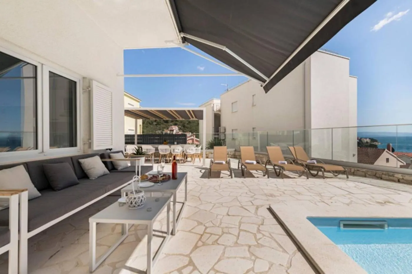 Luxury Villa, 40 Sqm Heated Private Pool, Gym, Seaview, 200M To Beach, 7 Bedrooms Trogir 0*,  Croatia